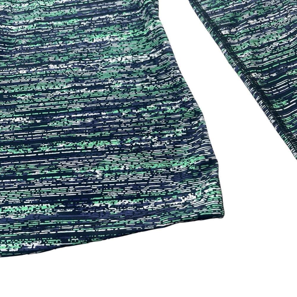 Nike Pro Dri-FIT Women M Green Blue Space Dye Half Zip Pullover 849315-387 Sport - Picture 8 of 16